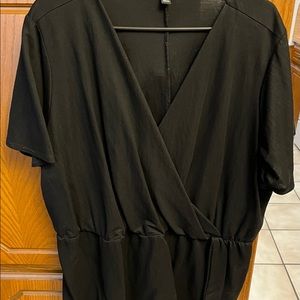 LaneBryant Black Blouse Size 26/28